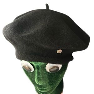 Heritage Par Laulhere Black Wool Beret